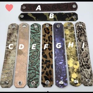 Raw hide/leather wrap bracelets